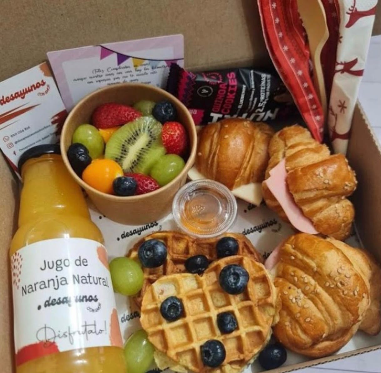 Desayuno Cumple con Waffles – desayuno sorpresa a domicilio